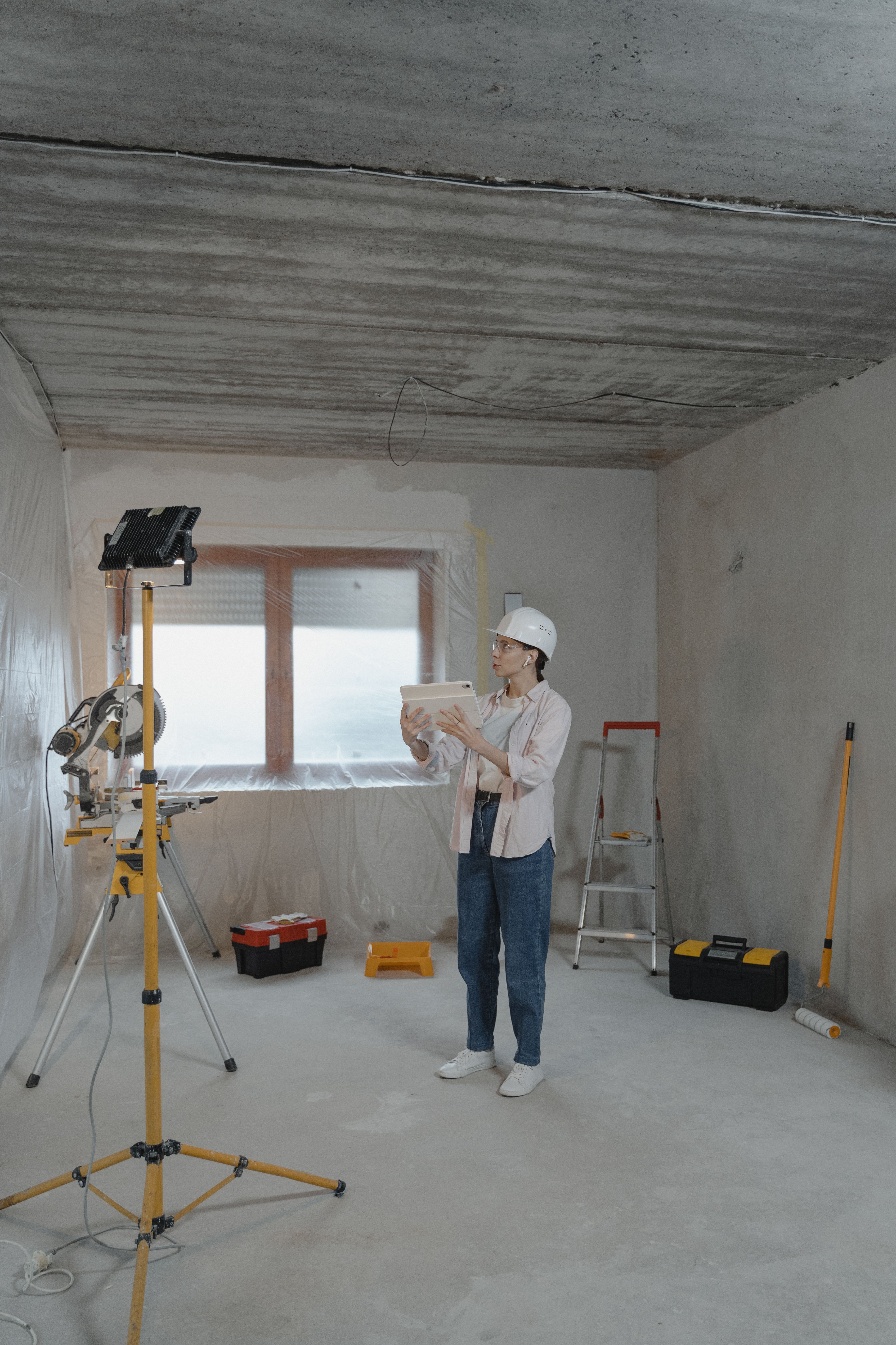 Electrician troubleshooting electrical issues